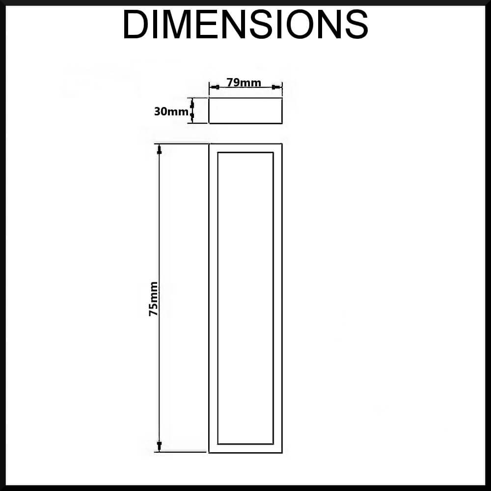 Montangna Stainless Steel Perpendicular Hand Towel Rail Dimensions