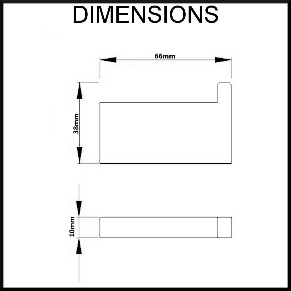 Montangna Stainless Steel Robe Hook Dimensions