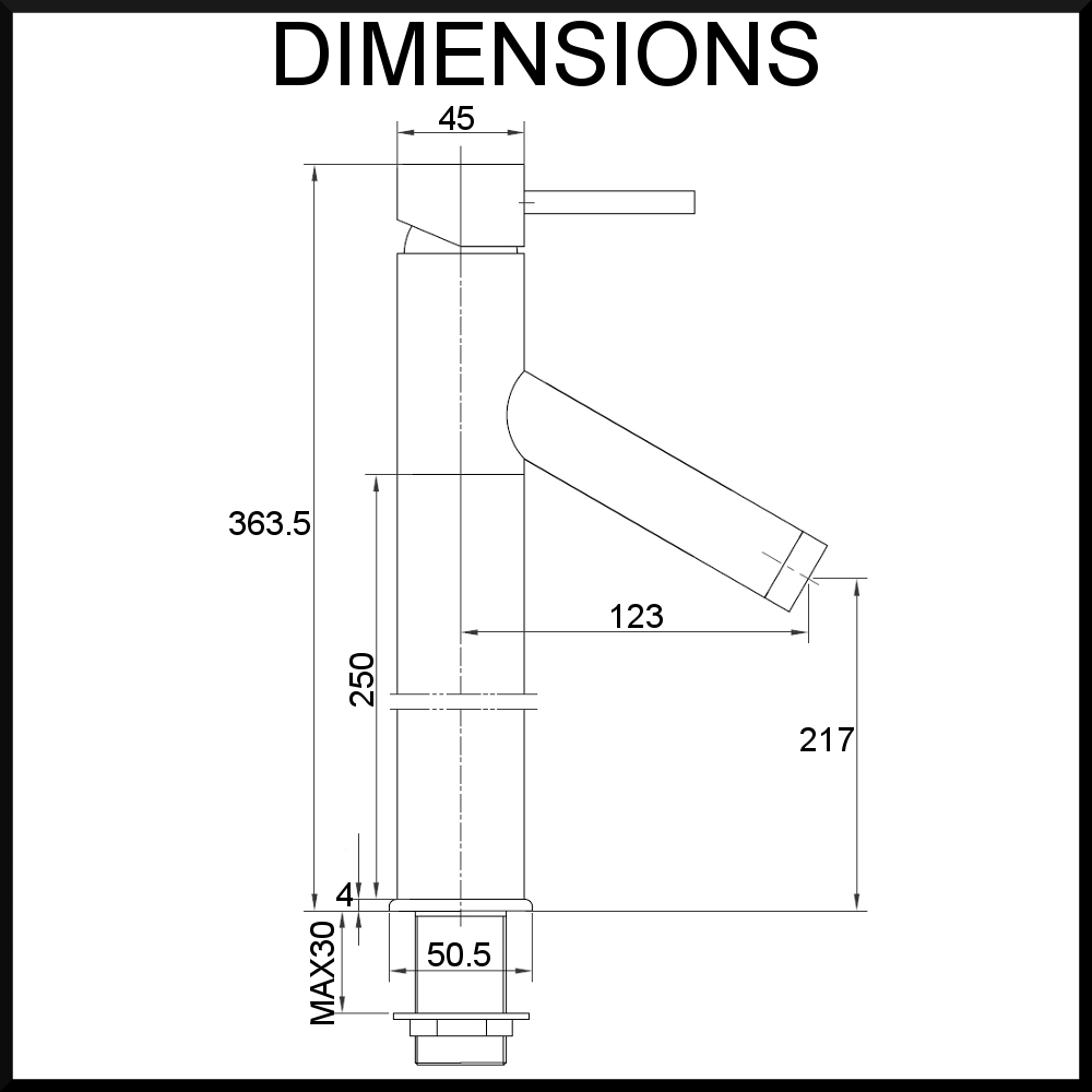 Molla Tall Basin Mixer