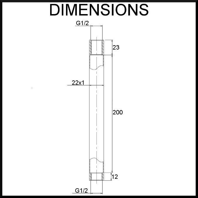 Designer Ceiling Shower Arm