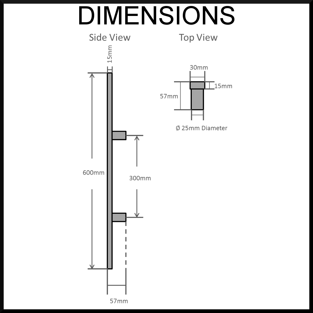 door handle pull set square