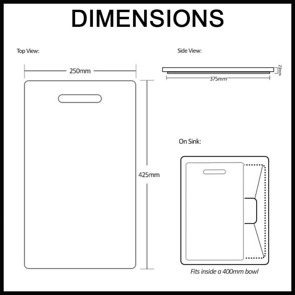 aguzzo kitchen sink accessory chopping board dimensions