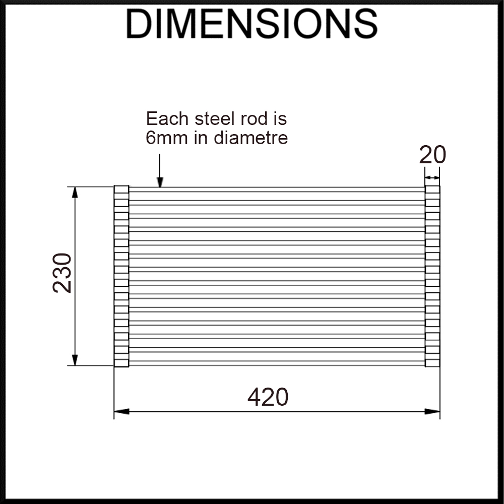 rollable drainer tray small