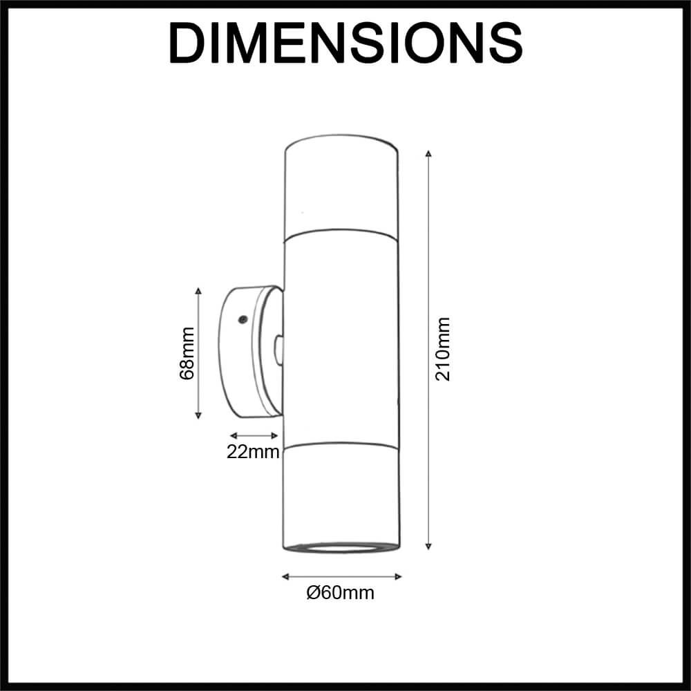 outdoor pillar wall light
