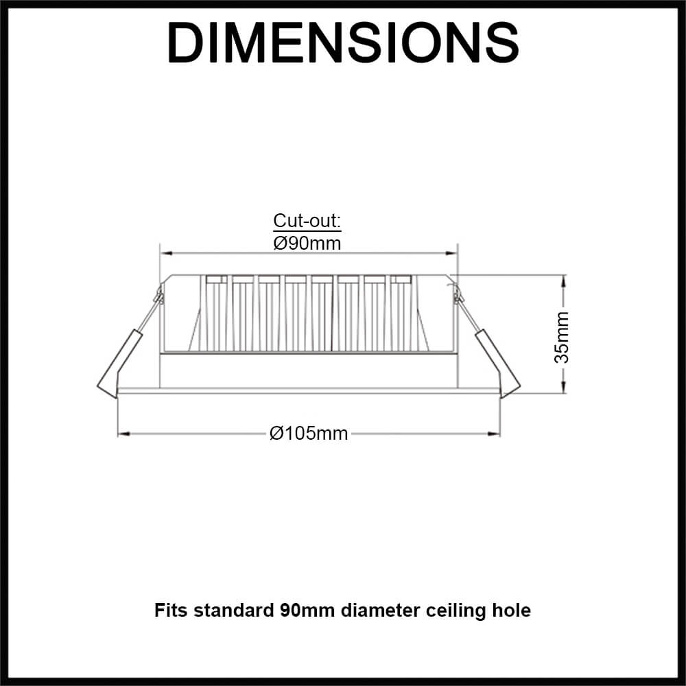 motion sensor downlights low profile recessed 90mm cutout