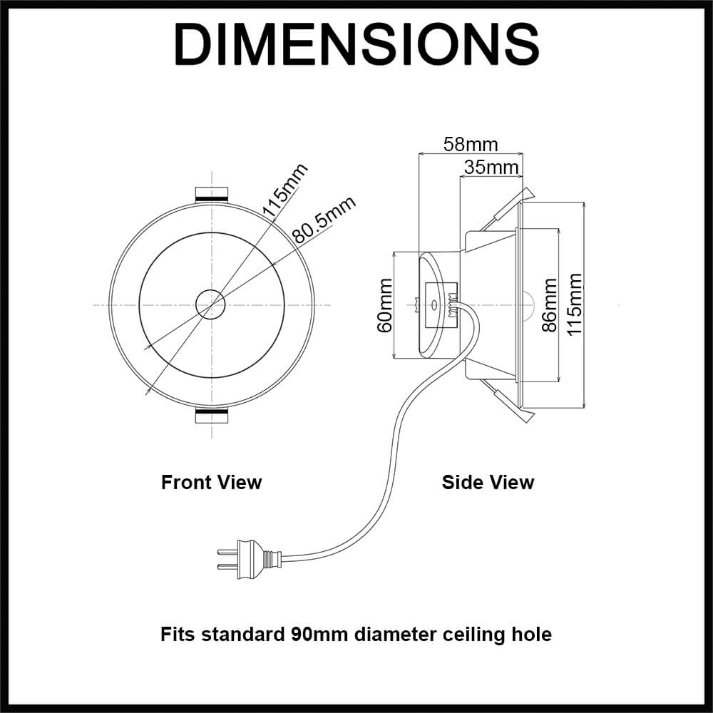 novatris down light kit motion sensor dimensions