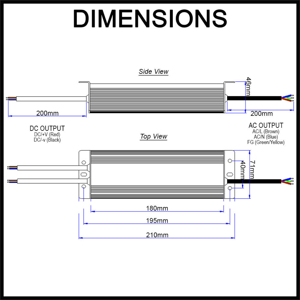 waterproof LED driver