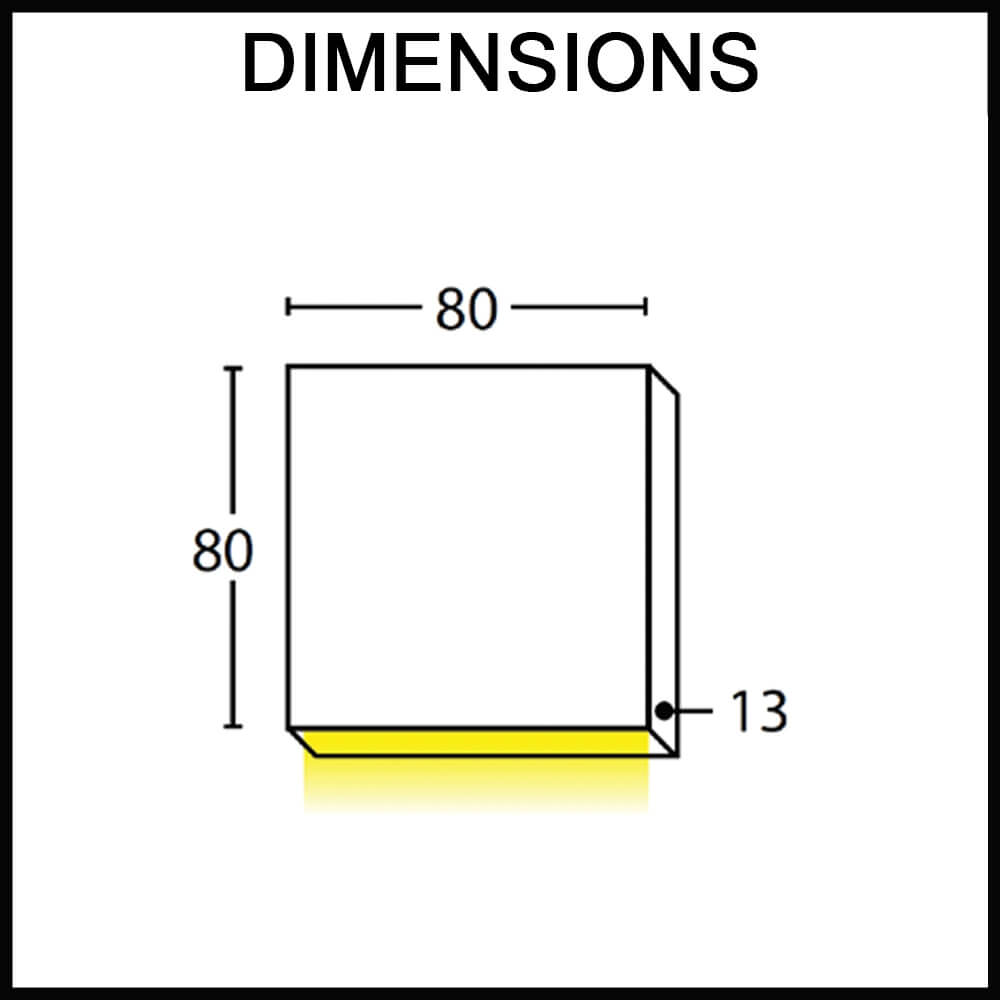 Outdoor Rectangle Wall Mounted Pillar Up and Down Light Dimensions Guide