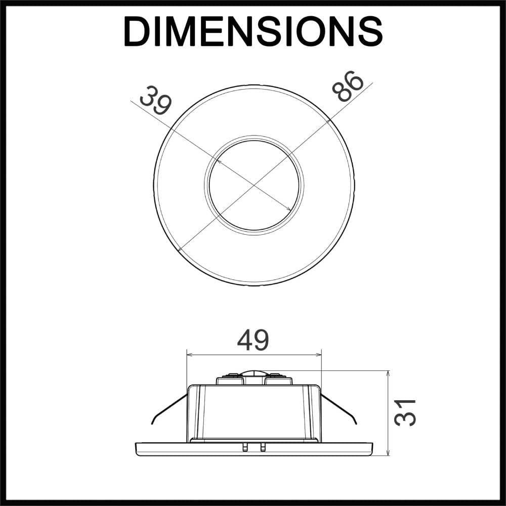 STE32 Exterior LED Tri-Wattage & Tri-CCT Round Recessed Step Light