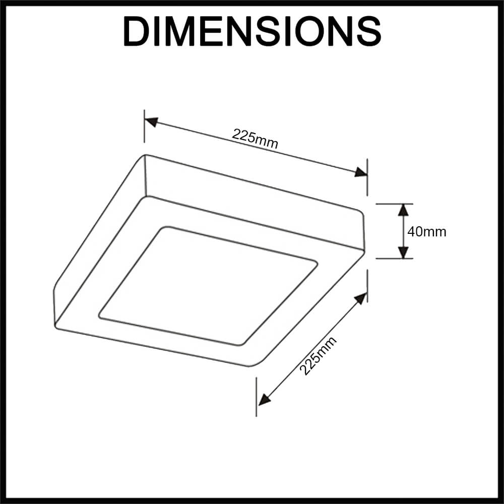 indoor LED ceiling light square shape