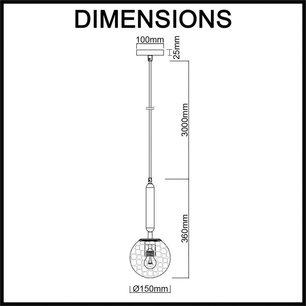 interior glass pendant light