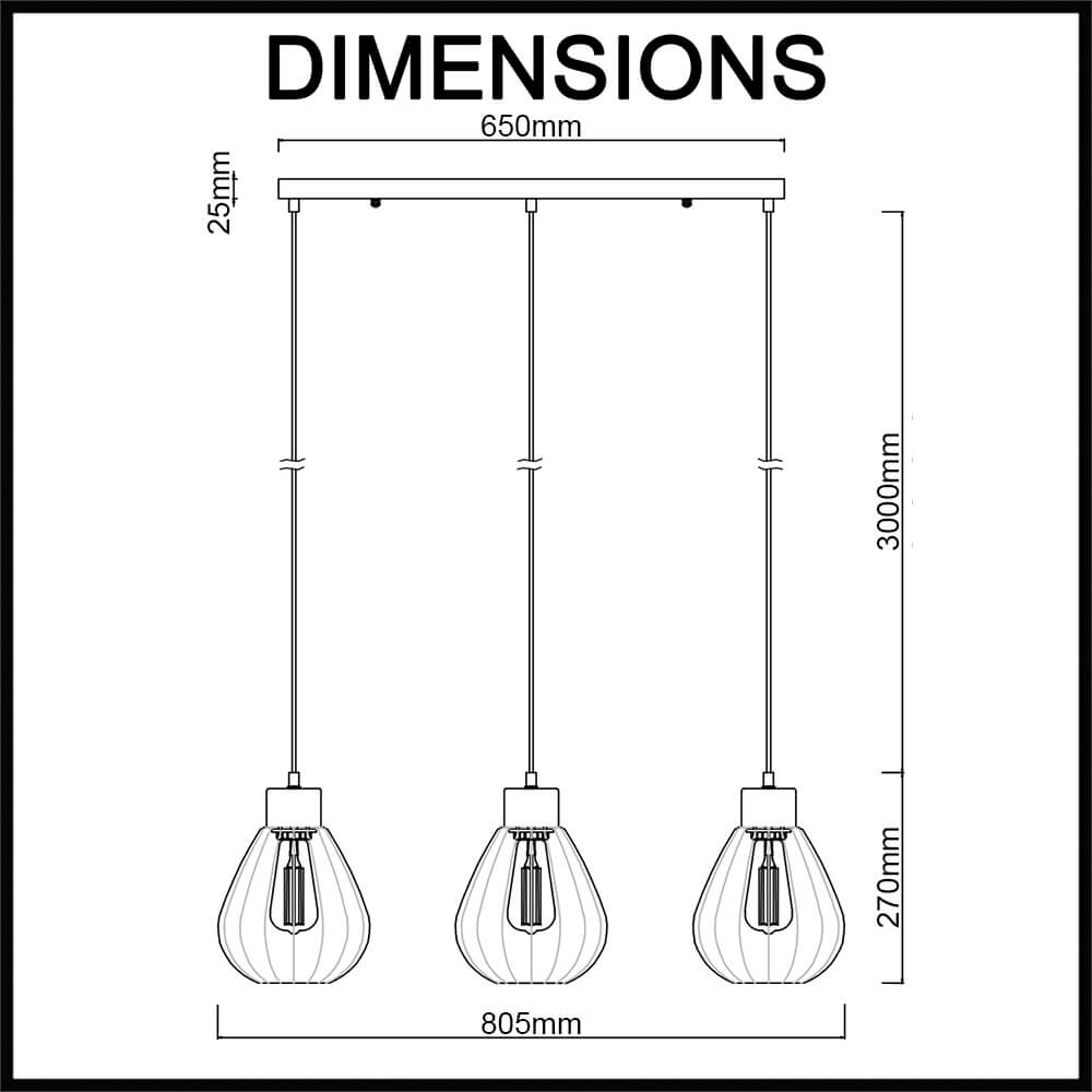 tulip wine glass pendant lights rectangular base