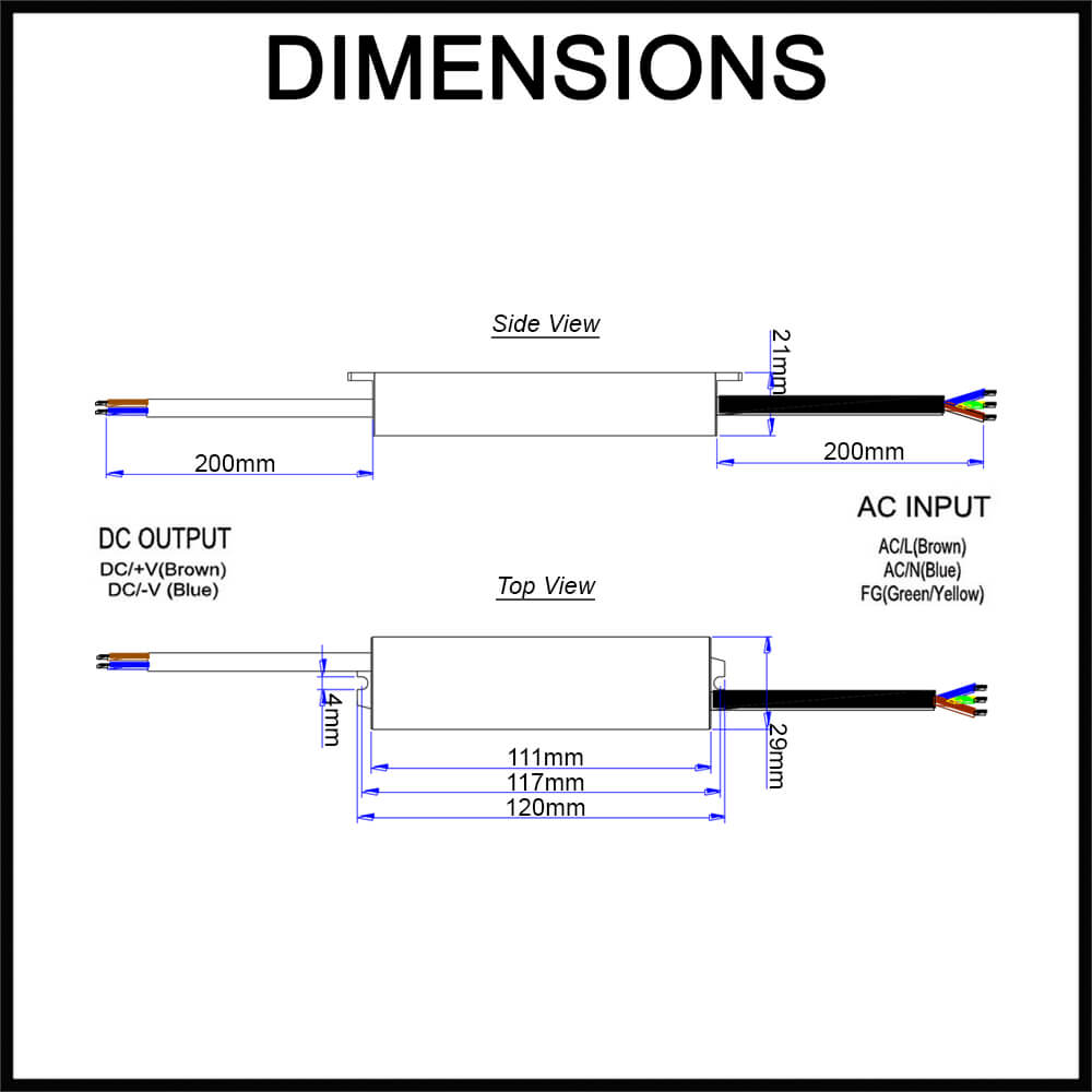 10W LED driver control gear for outdoor