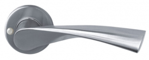 Solid lever door handles