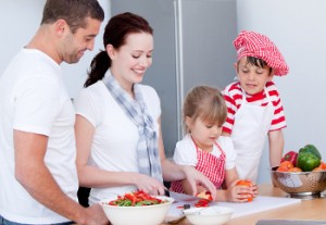 family cooking