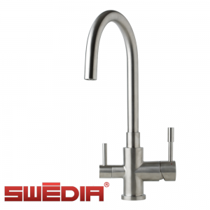 SWEDIA Otto - Stainless steel kitchen sink mixer with filtered water outlet - Brushed SWEDIA Otto - Stainless steel kitchen sink mixer with filtered water outlet - Brushed