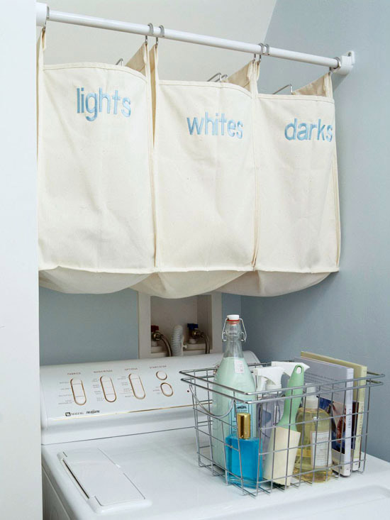 hanging laundry bags