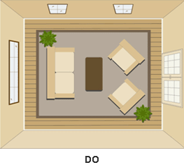How to place a rug