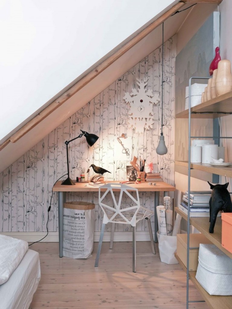 Office under the stairs