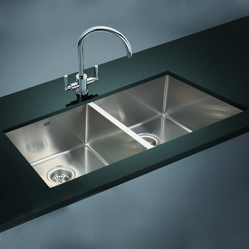 Brienz stainless steel sink double bowl stainless_steel_sink_kitchen_laundry_strong_modern_contemporary