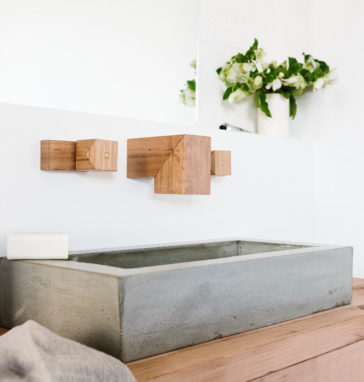 wooden-concrete-tap-basin-shower-spout-bathroom