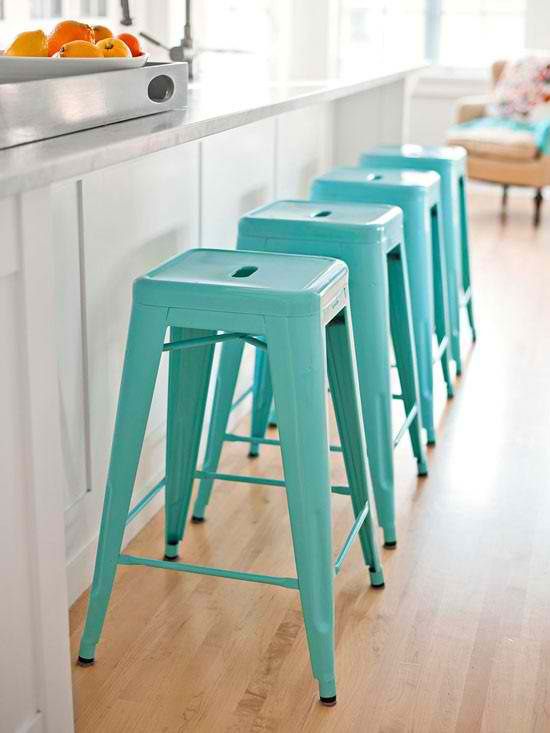 aqua-blue-metal-breakfast-bar-coffee-stools