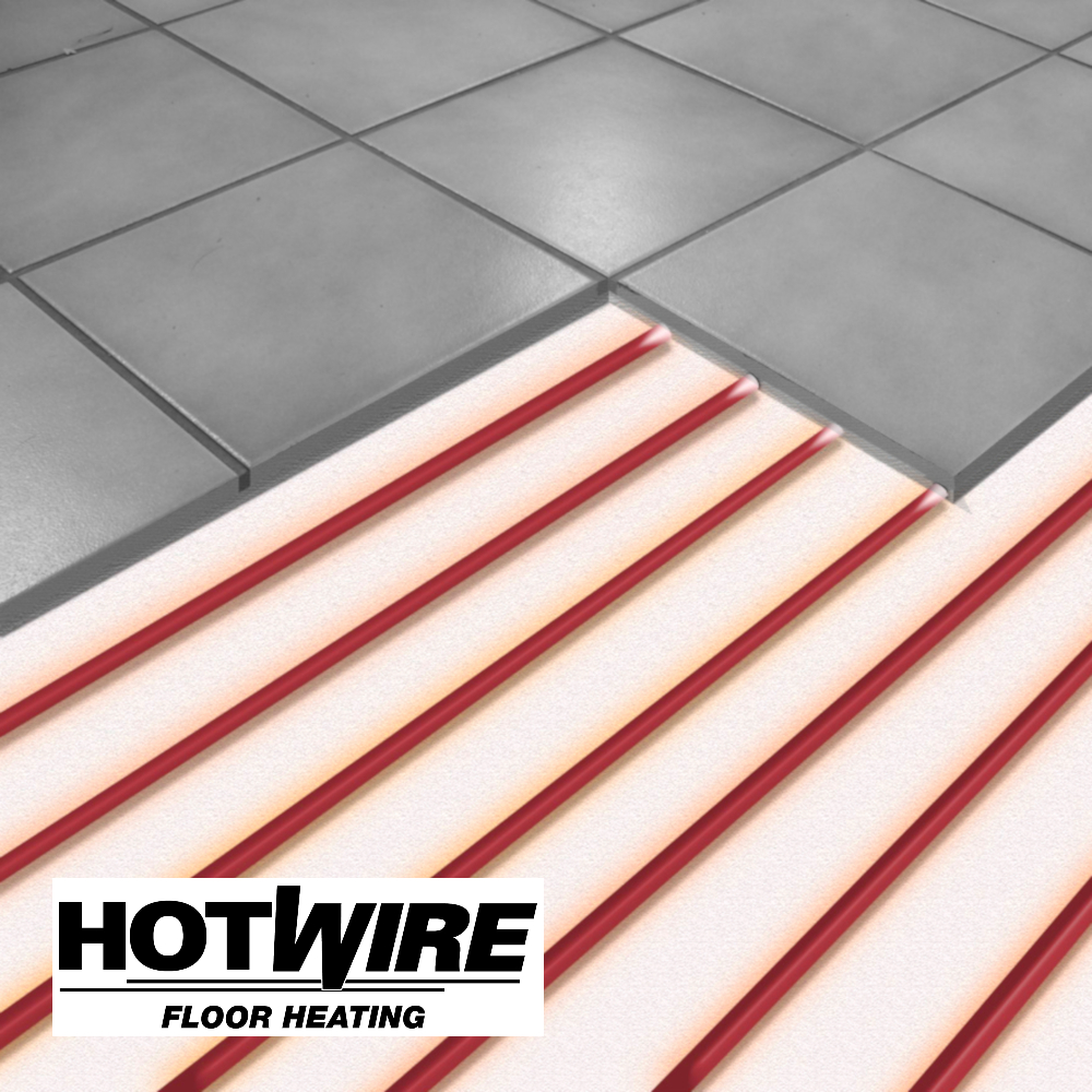 Hotwire-under-tile-heating-logo-installation