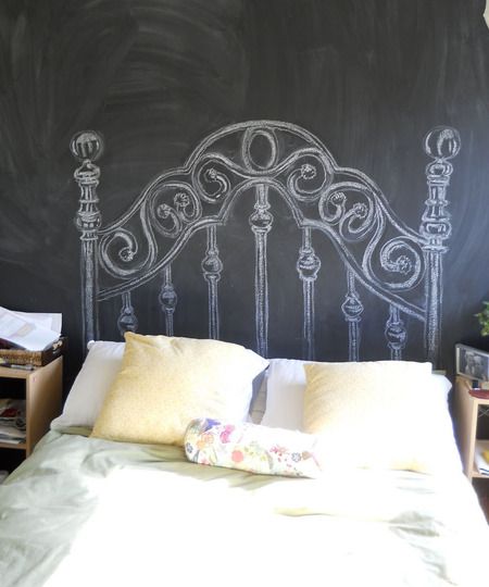 bedroom-feature-wall-chalkboard-blackboard-adult-organise
