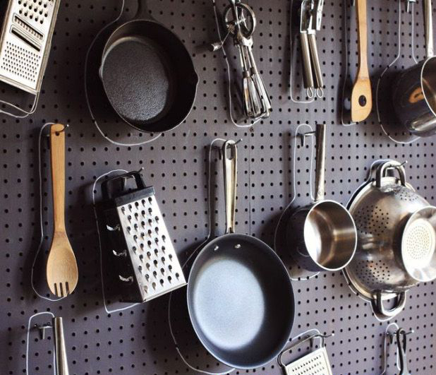 Hanging Pots and Pans small butler pantry ideas