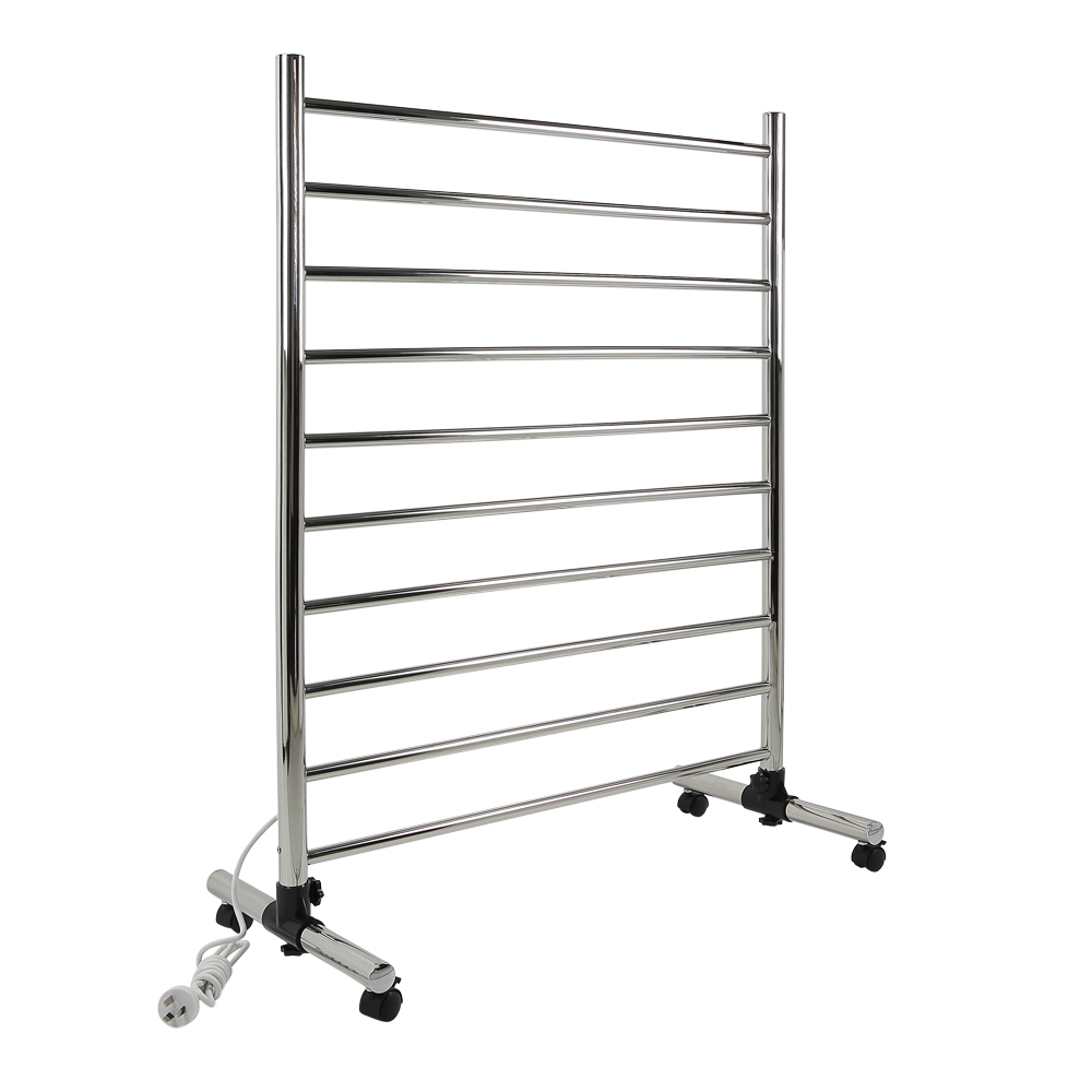 aguzzo round freestanding heated towel rail