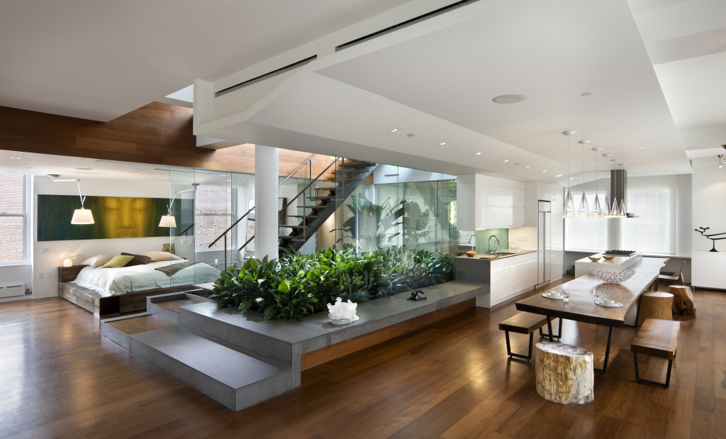 Plants-Decoration-at-the-Middle-of-Bedroom-and-Kitchen