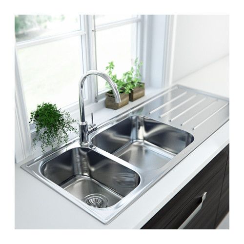 stainless steel sink top mount kitchen sink with drainer double bowl
