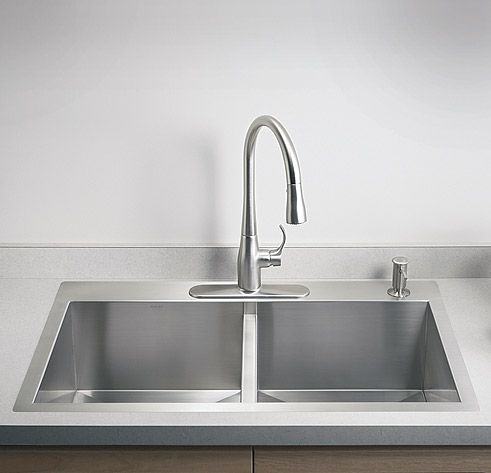 double kitchen sink top mount stainless steel kitchen sink