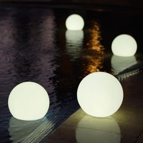 ball outdoor lights for the pool