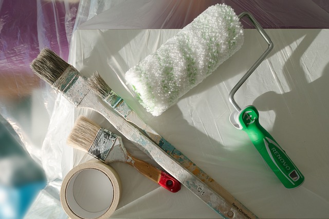 bathroom reno painting