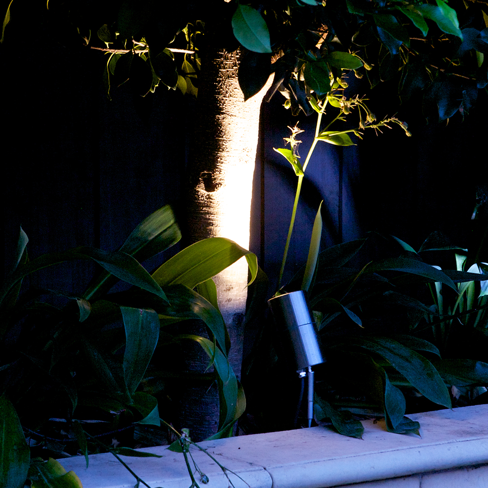 outdoor garden spotlight