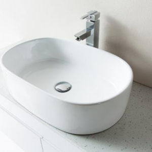 wall-hung vanities for small bathrooms Bathroom Vanity White Narrow Ceramic Basin Stone - 1200mm