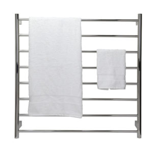stainless steel towel rails for bathrooms 900mm Round Polished EZY FIT