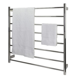 stainless steel towel rails for bathrooms 900mm Round Polished EZY FIT