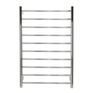 wall-mounted towel rails for bathrooms Round Tube Heated Towel Rail