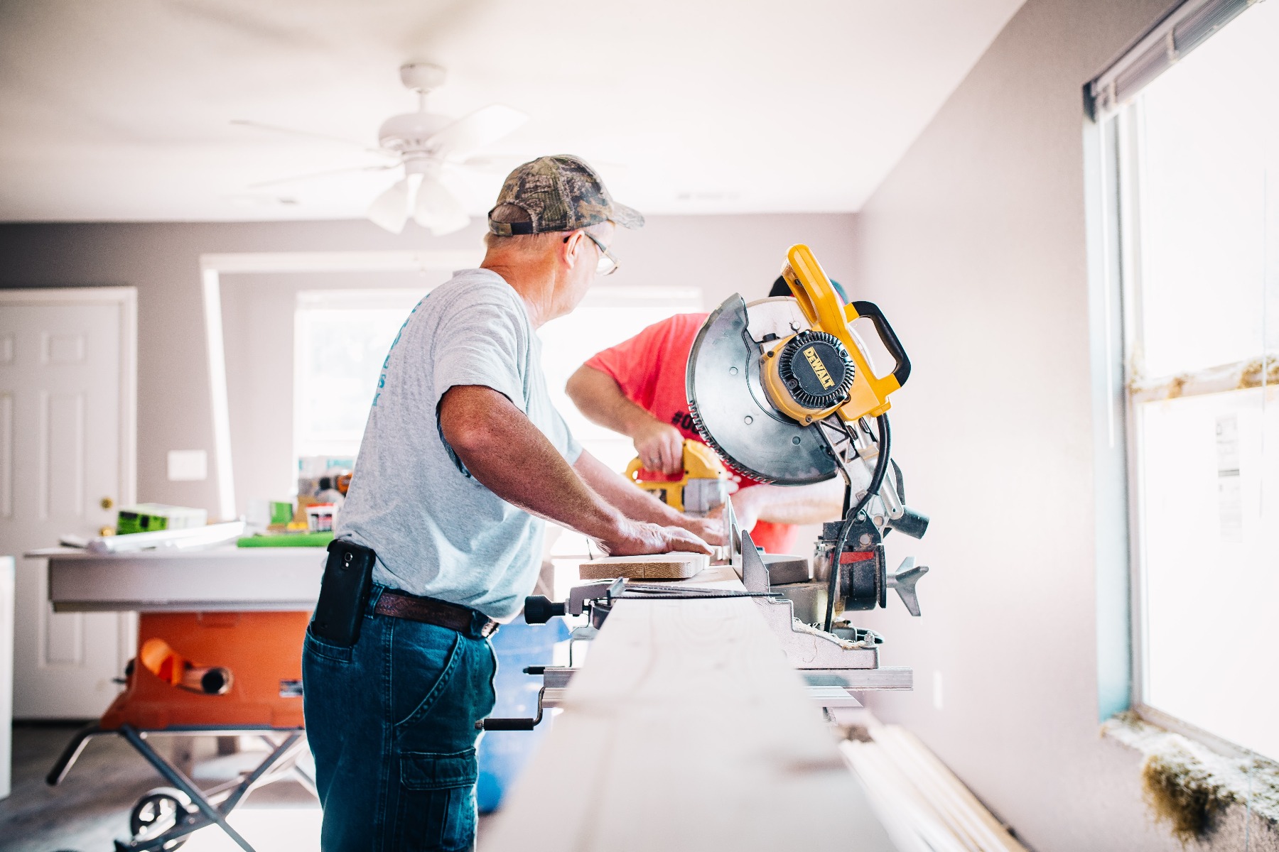 renovation man doing home renovation