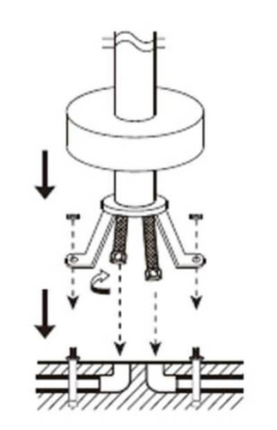 Bath Mixer Fixing Feet screw the fixing feet