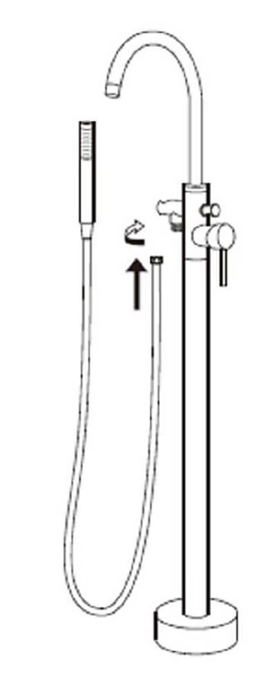 Installing Floor Bath Mixer free standing bath mixer installation
