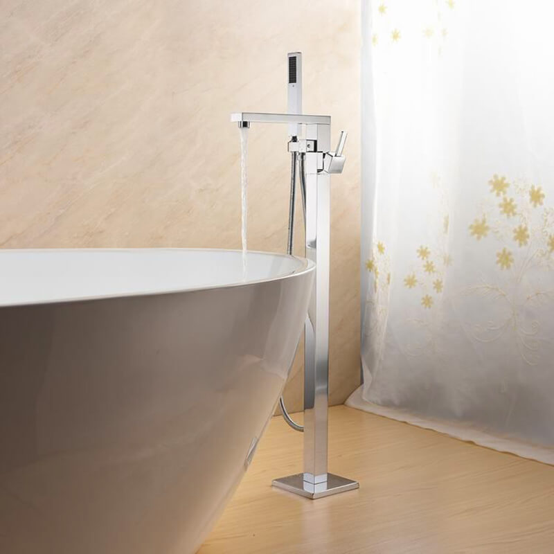 Floor Standing Bath Mixer Spout free-standing bath tap mixer