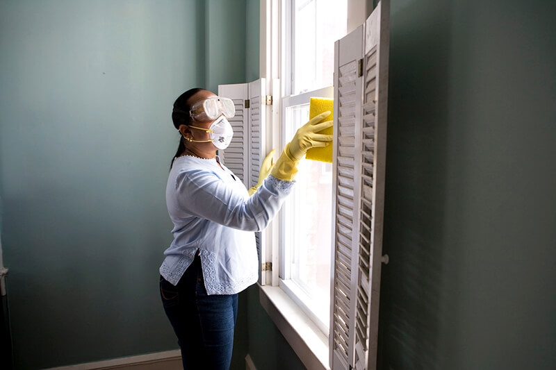 disinfecting windows at home