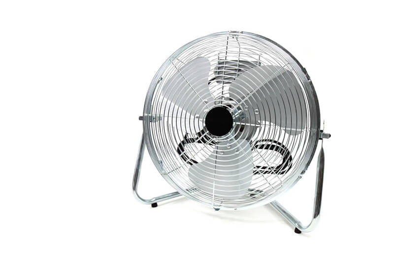 Use a Fan While Painting improve air circulation with a fan as you paint