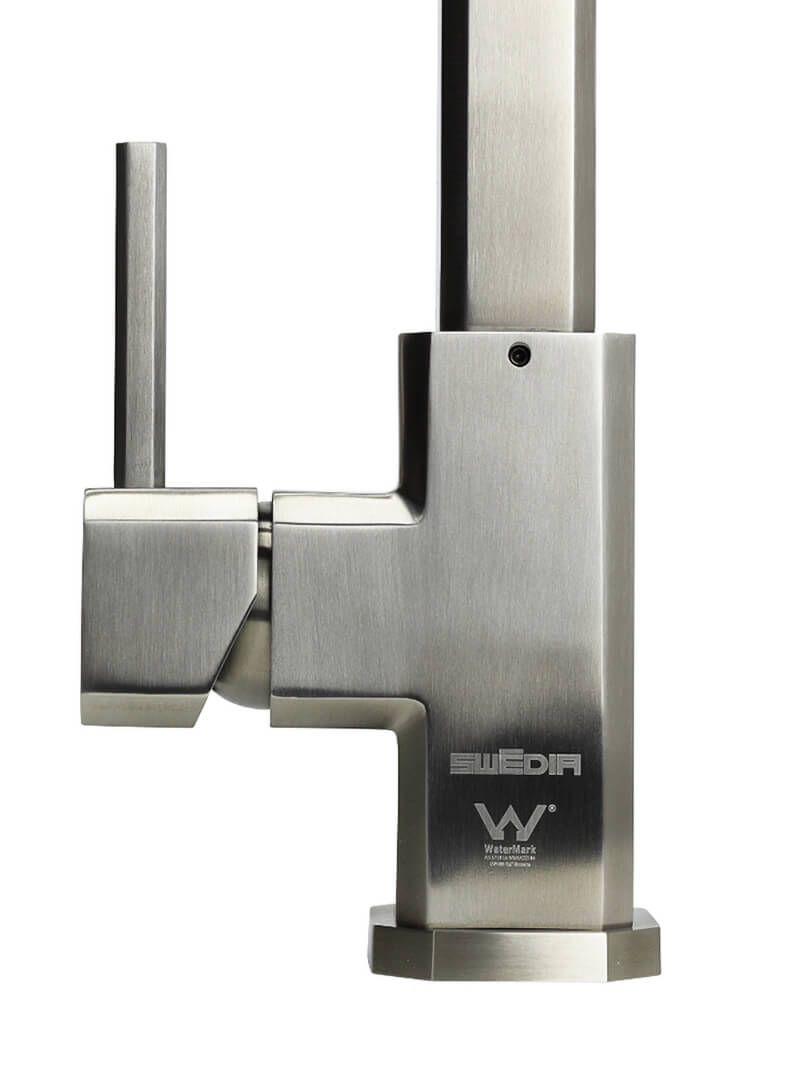 outdoor kitchen mixer tap with watermark