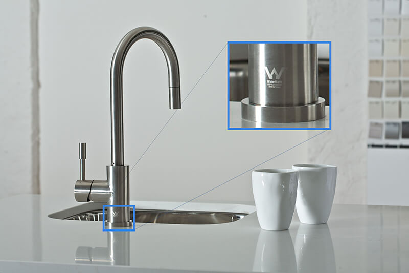 kitchen tapware with watermark