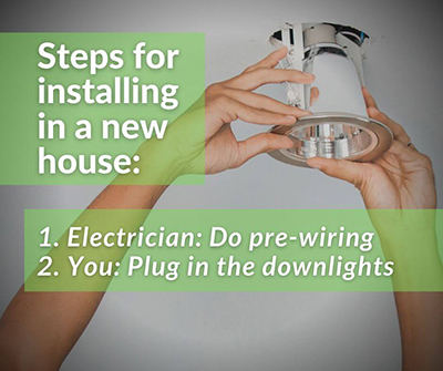 LED Down Lights installing led downlights in a new house