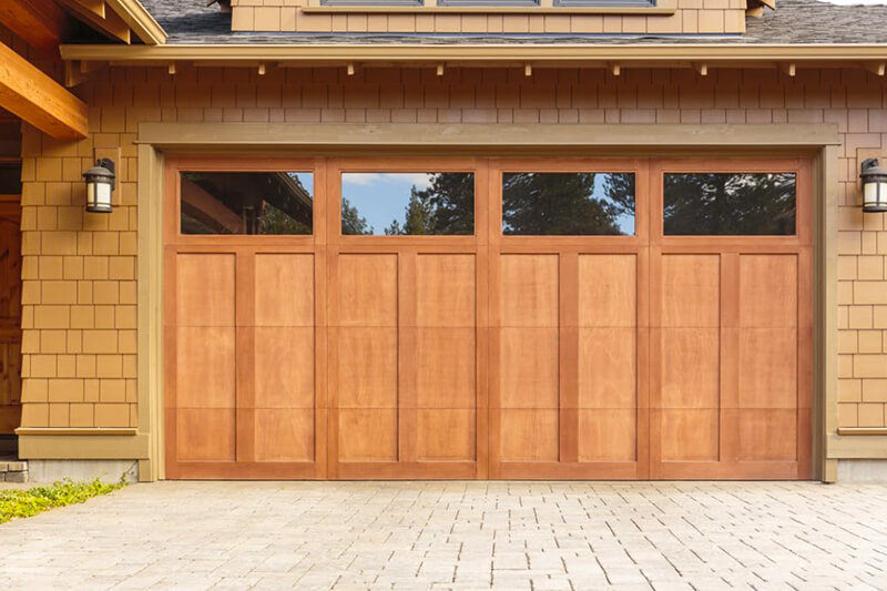 Modern Garage wood garage door
